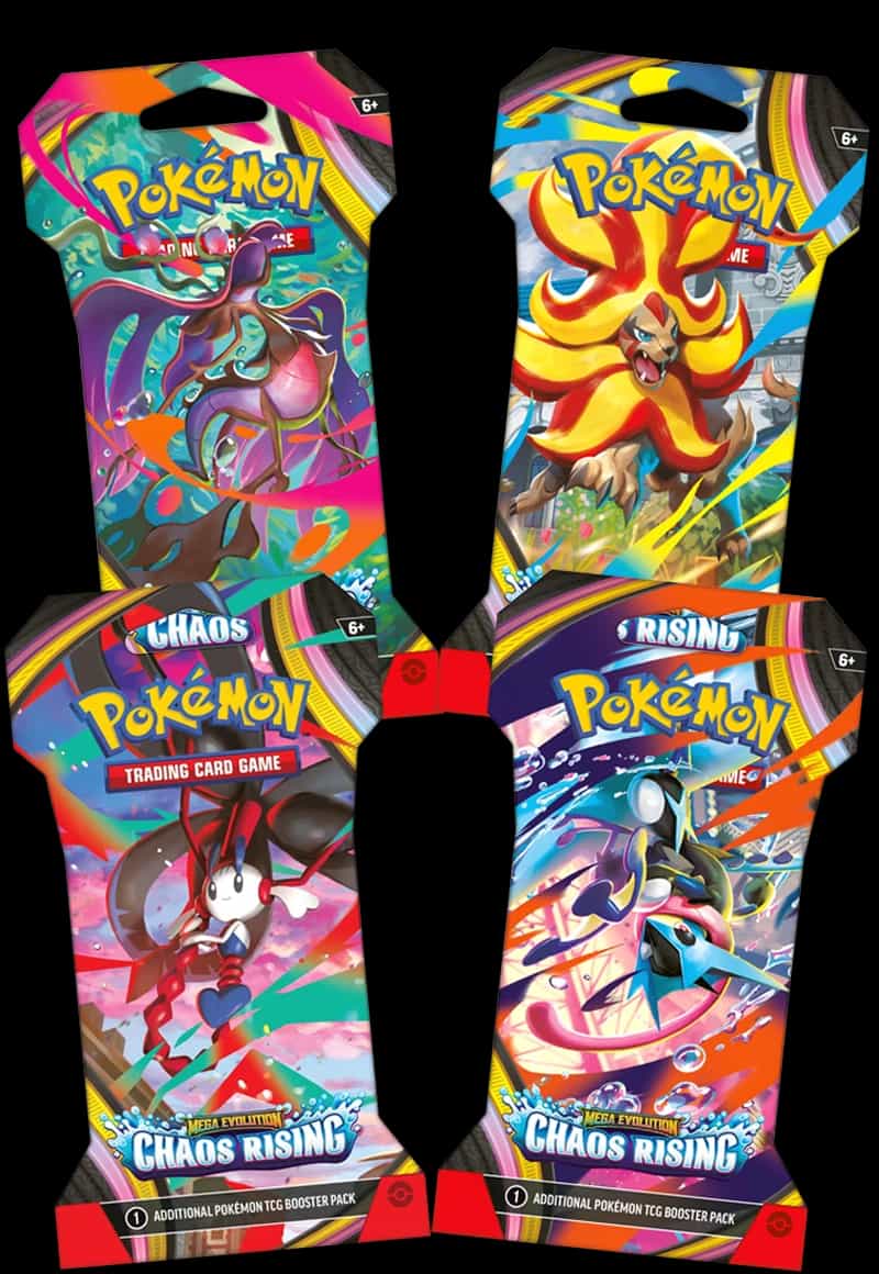 Chaos Rising Sleeved Pack — Set of 4