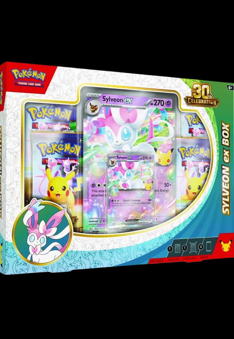 Pokemon 30th Celebration Sylveon ex Box